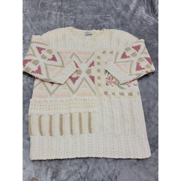 Jennifer Reed | Sweaters | Knitted By Hand Jennifer Reed M Off White ...